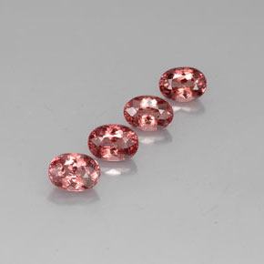 Achetez naturel 5,21ct rose grenat malaya gems, coupe ovale, en provenance tanzanie chez gemselect. en stock, livraison internationale!
