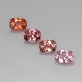 Achetez naturel 4,57ct multicolore grenat malaya gems, coupe coussin, en provenance tanzanie chez gemselect. en stock, livraison internationale!