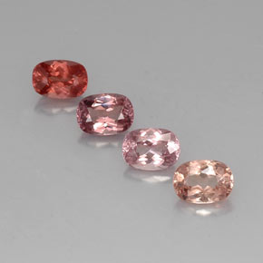 Achetez naturel ct multicolore grenat malaya gems, coupe coussin, en provenance tanzanie chez gemselect. en stock, livraison internationale!