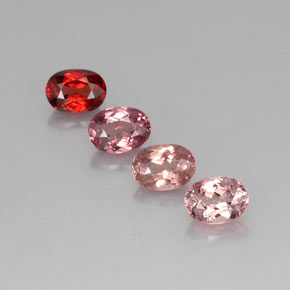 Achetez naturel 4,84ct multicolore grenat malaya gems, coupe ovale, en provenance tanzanie chez gemselect. en stock, livraison internationale!