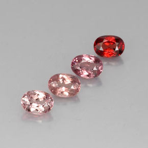 Achetez naturel 4,84ct multicolore grenat malaya gems, coupe ovale, en provenance tanzanie chez gemselect. en stock, livraison internationale!