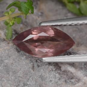 Grenat malaya rose naturelle marquise, 1,27 ct, VS
