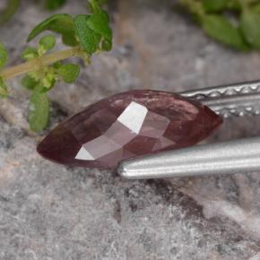 Grenat malaya rose naturelle marquise, 1,27 ct, VS