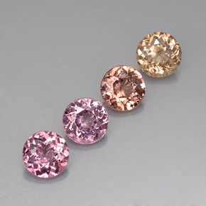 Achetez naturel 3,80ct multicolore grenat malaya gems, coupe roude, en provenance tanzanie chez gemselect. en stock, livraison internationale!