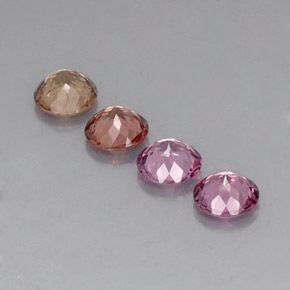 Achetez naturel 3,80ct multicolore grenat malaya gems, coupe roude, en provenance tanzanie chez gemselect. en stock, livraison internationale!