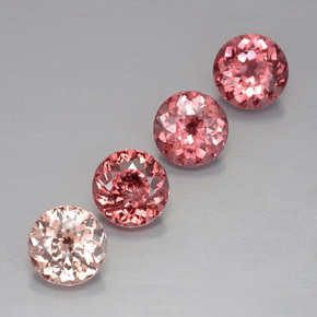 Achetez naturel 4,90ct multicolore grenat malaya gems, coupe roude, en provenance tanzanie chez gemselect. en stock, livraison internationale!