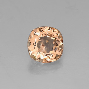Grenat Malaya Champagne naturelle Coupe coussin, 0.84 ct, VVS