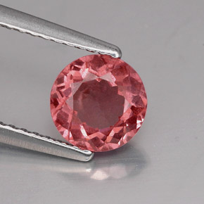 Grenat malaya rose naturelle coupe roude, 1,31 ct, VS