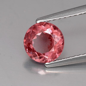 Grenat malaya rose naturelle coupe roude, 1,31 ct, VS