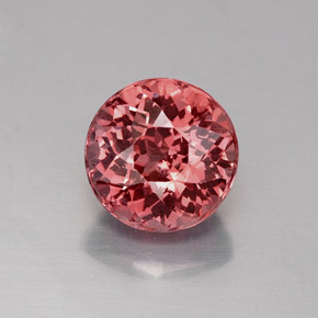 Grenat malaya rose naturelle coupe roude, 1,65 ct, VVS-VS