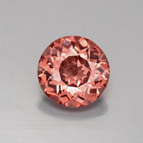 Grenat malaya orange naturelle coupe roude, 1,49 ct, VS