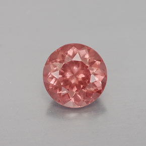 Grenat malaya orange naturelle coupe roude, 1,02 ct, VS