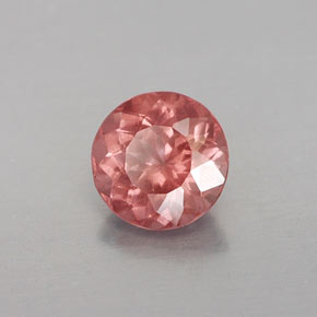 Grenat malaya orange naturelle coupe roude, 1,02 ct, VS
