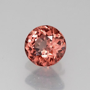 Grenat malaya orange naturelle coupe roude, 1,18 ct, VVS-VS
