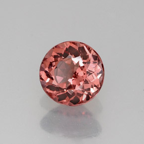 Grenat malaya orange naturelle coupe roude, 1,07 ct, VVS-VS