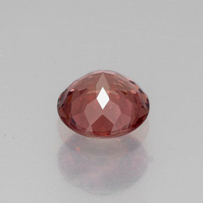Grenat malaya orange naturelle coupe roude, 1,07 ct, VVS-VS