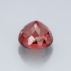 Grenat malaya orange naturelle coupe roude, 3,33 ct, VS