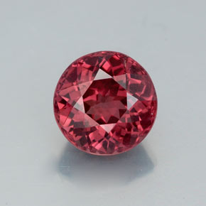 Grenat malaya rose naturelle coupe roude, 3,24 ct, VVS-VS