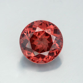Grenat malaya rose naturelle coupe roude, 3,54 ct, VS