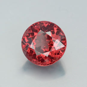 Grenat malaya rose naturelle coupe roude, 3,47 ct, VVS-VS
