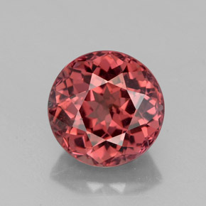 Grenat malaya rose naturelle coupe roude, 3,22 ct, VS