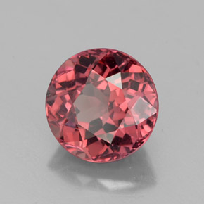 Grenat malaya rose naturelle coupe roude, 3,22 ct, VS