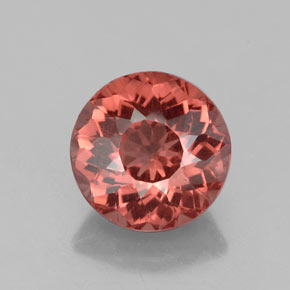 Grenat Malaya Orange naturelle Coupe roude, 2.53 ct, VS