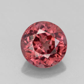 Grenat malaya rose naturelle coupe roude, 2,63 ct, VVS-VS