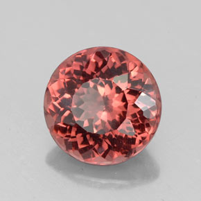 Grenat malaya rose naturelle coupe roude, 2,99 ct, VVS-VS