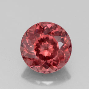Grenat Malaya Rose naturelle Coupe roude, 3.06 ct, VS