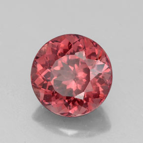 Grenat Malaya Rose naturelle Coupe roude, 3.06 ct, VS