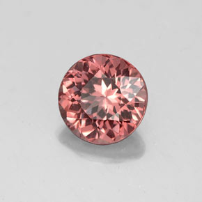 Grenat malaya rose naturelle coupe roude, 2,30 ct, VVS-VS