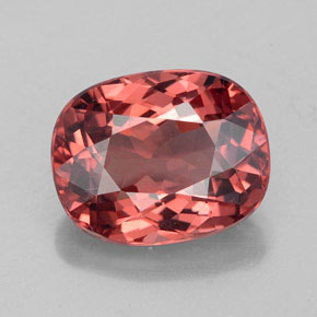 Grenat malaya rose naturelle coupe coussin, 3,66 ct, VVS-VS