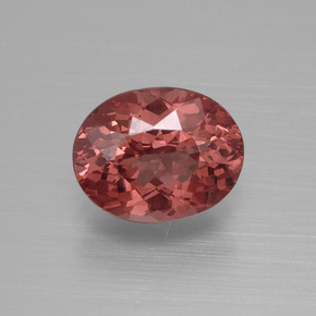 Grenat Malaya Rose naturelle Coupe ovale, 3.45 ct, VS