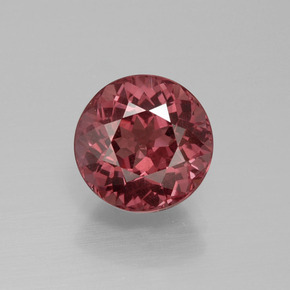 Grenat malaya rose naturelle coupe roude, 3,84 ct, VS