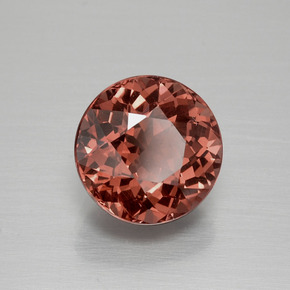 Grenat Malaya Rose naturelle Coupe roude, 4.26 ct, VS