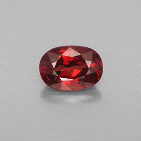 Grenat malaya orange naturelle coupe ovale, 1,07 ct, VS