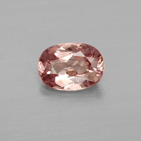 Grenat malaya rose naturelle coupe ovale, 1,03 ct, VVS-VS