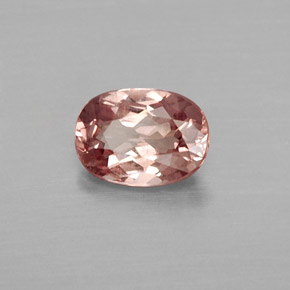 Grenat malaya rose naturelle coupe ovale, 1,03 ct, VVS-VS