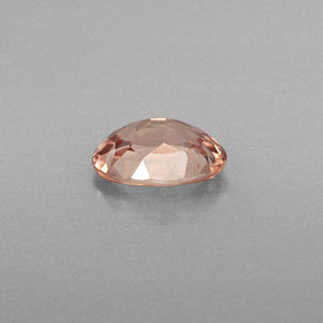 Grenat Malaya Champagne naturelle Coupe ovale, 0.89 ct, VS