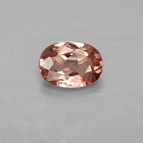 Grenat malaya rose naturelle coupe ovale, 0,85 ct, VVS-VS