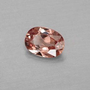 Grenat malaya rose naturelle coupe ovale, 0,85 ct, VVS-VS