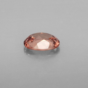 Grenat malaya rose naturelle coupe ovale, 0,85 ct, VVS-VS