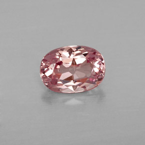 Grenat malaya rose naturelle coupe ovale, 1,04 ct, VVS-VS