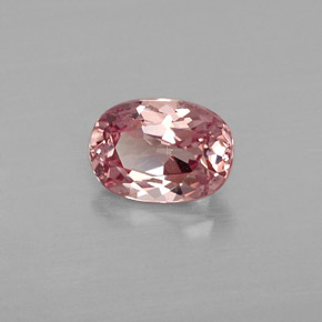 Grenat malaya rose naturelle coupe ovale, 1,04 ct, VVS-VS