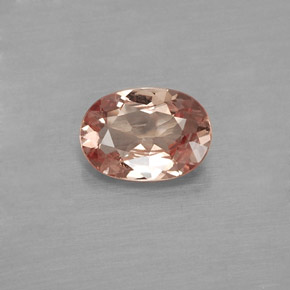 Grenat malaya jaune naturelle coupe ovale, 0,76 ct, VVS-VS