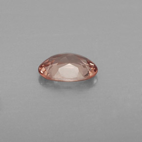 Grenat malaya jaune naturelle coupe ovale, 0,76 ct, VVS-VS