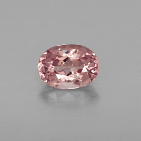 Grenat malaya rose naturelle coupe ovale, 1,02 ct, VS