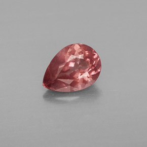 Grenat malaya rose naturelle en forme de poire, 0,79 ct, VS