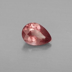 Grenat malaya rose naturelle en forme de poire, 0,79 ct, VS